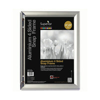 Seco - Cadre Snap, 24 "x 36", argent-Cadre affiche