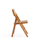 Manhattan Comfort - Lot de 4 chaises pliantes de salle à manger Pullman 46 cm style industriel chic - Nature-Doté de capacités de pliage Parfait pour être rangé lorsqu'il n'est pas utilisé