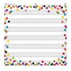 Teacher Created Resources - Tableau à 7 pochettes Confetti, 28 po x 28 po-Graphiques de poche légers et durables
