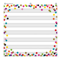Teacher Created Resources - Tableau à 7 pochettes Confetti, 28 po x 28 po-Graphiques de poche légers et durables