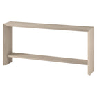 Hudson&Canal - Console Osman 64" L - Blanc aulne-Le plateau de table a une capacité de poids de 55 lb, l'étagère inférieure peut supporter 35 lb