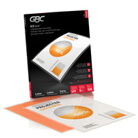Swingline - Pochettes de plastification thermique Clear Fusion EZUse LongLife Speed longue durée de GBC - 5 mil - lettre - paquet de 100-Les guides d’alignement EZUse facilitent le centrage des documents et disparaissent comme par magie après le laminage