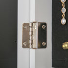 HOMCOM - Armoire à bijoux éclairée avec miroir et 16 leds - 14,25 po L x 11,75 po l x 53,5 po H - blanc-Les lumières LED diffusent une lueur captivante 