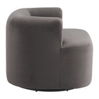 Zuo - Mugav Chaise pivotante - Gris-Dimensions: 28,3 po L x 35,0 po L x 24,8 po H