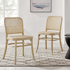 Modway - Winona Fauteuil d’appoint de salle à manger Ensemble de 2 - Gris-Inclut des calottes de pied non marquées