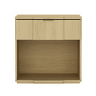 Manhattan Comfort - Table de nuit Clive 22" style mid-century moderne à 1 tiroir - chêne naturel et noir-9