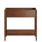Modway - Zaire 36" Armoire de toilette de salle de bain (lavabo non inclus) - Noyer-9