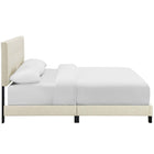 Modway - Amira Tissu rembourré Lit Queen, Beige-Sommier requis (non inclus)