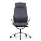 Nexten Pro - Chaise de bureau - Dossier haut - Grise-Chaise de bureau en cuir véritable haut de gamme