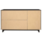 Manhattan Comfort - Buffet moderne Granville 140 cm - Noir-Garantie limitée du fabricant de 30 jours
