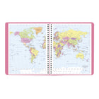 Blueline - 2027 agenda mensuel 14 mois Pink Ribbon – 8 7/8 po x 7 1/8 po – rose – bilingue-Intérieur fl oral quatre couleurs
