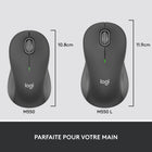 Logitech - Souris sans fil Signature M550 - Graphite-Améliorez votre confort : cette souris de travail offre de longues heures de confort grâce à une forme profilée, une zone de pouce douce et des poignées latérales en caoutchouc qui maintiennent votre main bien en place.
