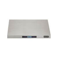 KUCHT KRH3620A 36 po Hotte sous armoire - 900 CFM - Acier inoxydable-Hotte de style professionnel équipée de 3 ventilateurs puissants jusqu’à 900 CFM, offrant plusieurs niveaux de débit d’air et captant la fumée et les odeurs de cuisson dans un fonctionnement silencieux