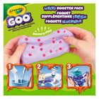 Crayola - Bricolage Paquet supplémentaire farfelu GOO-CRÉATIONS À PERSONNALISER : Personnalisez la GOO à l'aide des marqueurs et des p'tits extras, un bricolage amusant pour les enfants. Les pots de rangement permettent de conserver la GOO