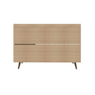 Manhattan Comfort - Buffet Bradley 53,54 po style Mid-Century Modern - Blanc Cassé-10