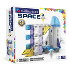 Magna-Tiles - Ensemble de construction magnétique Space 32 pièces-Ce Qui Est Inclus: 32 pièces magnétiques, dont : 1 navette spatiale, 1 capsule spatiale, 1 hublot de capsule, 1 figurine spatiale, 1 châssis à roulettes, 1 grand rectangle, 6 carrés microMAG, 8 triangles droits, 12 carrés. 