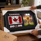 Frameworth - Coupe du Monde FIFA 2026 Officielle Canada Cadre Drapeau et Trophée - 15 po x 24 po-9