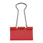 JAM Paper - Pinces à reliure colourées - taille moyenne - 32 mm (1 1/4 po) - pinces rouges - paquet de 15-Quantité : 15 clips par paquet | Durables et réutilisables