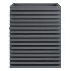Modway - Render Fixation murale de 18" Armoire de toilette de salle de bain (lavabo non inclus) - Gris-8
