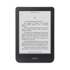Kobo - Liseuse Clara BW - Noir-Écran Carta 1300 E Ink HD sans reflets de 6 po, doté d'un mode Sombre et permettant un défilement rapide des pages.