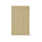 Manhattan Comfort - Grace commode double moderne 60" - chêne naturel et or-Parfait pour le rangement de la chambre, les lampes ou les objets de décoration