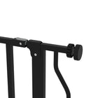 PawHut - Porte pour Chien Extra Large 30" - 45" L avec Système de Verrouillage Double - Noir-Couleur : Noir