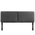 Modway - Lindee Tissu Boucle Tête de lit Queen, Slate-7 Positions de montée