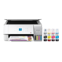 Epson - Imprimante multifonction couleur sans fil EcoTank ET-2900 à réservoirs d’encre géants - Blanc-L’imprimante Epson EcoTank inclut une réserve d’encre allant jusqu’à 3 ans, lorsque vient le temps de recharger l’encre, vous économisez jusqu’à 90 % sur le coût de l’encre avec les bouteilles d’encre de rechange comparativement aux cartouches d’encre