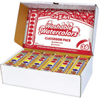Cra-Z-Art - Aquarelles lavables Pack de classe, 8 couleurs, 36 compter-L'aquarelle solide peut être facilement mélangée sur une palette ou sur du papier