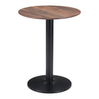 Zuo - Alto Table bistrot - Brun/Noir-Couleur: Brun/Noir