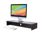 Rocelco - Support pour double écran avec 3AC - 1 USB - 1 USB-C - Noir-Branchez-le avec le cordon d'alimentation de 6,6 pieds.