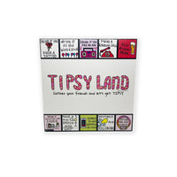 Imagination - Tipsy Land-Jeu de fête simple où les joueurs lancent les dés et se déplacent sur le plateau pour relever des défis amusants