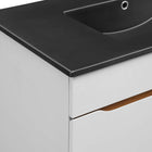 Modway - Harvest 36" Vanette de salle de bain - Gris Noir-Assemblée requise