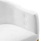 Modway - Savour Performance Velvet Fauteuil à manger d’accent Ensemble de 2 - Blanc-7
