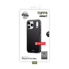 TUFF8 - Étui Impact Double Couche iPhone 17 Pro Max-Matériaux durables : Fabriqué en polycarbonate solide avec une protection de caméra biseautée pour une protection supplémentaire de l'objectif