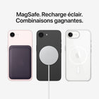 Apple - iPhone 17e - 256 Go - Rose pâle - Déverrouillé-Recharge sans fil rapide et accessoires. Ça clique avec MagSafe. iPhone 17e permet une recharge sans fil jusqu’à 15 W, comparativement à 7,5 W avec iPhone 16e. Quand vient le temps de faire le plein, c’est facile, pratique et rapide