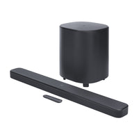 JBL - Bar 500MK2 Barre de son 5.1 canaux avec Dolby Atmos - Noir-Puissance de sortie maximale de 750 W et un caisson de basses sans fil de 250 mm