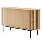 Modway - Fortitude Ovale de 59" Buffet - Chêne-Assemblée requise