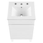 Modway - Render 18" Armoire à coiffeuse de salle de bain - Blanc blanc-9