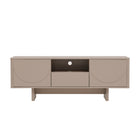 Manhattan Comfort - Meuble TV moderne Ella 59,1 po - Mocha-Meuble TV moderne pour salon