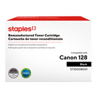 Staples - Cartouche de toner 3500B001AA Canon 128 remise à neuf - rendement standard - noir-Compatible avec: Canon FAXPHONE L100, L190; imageCLASS D530, D550, MF4412, MF4420, MF4450, MF4550, MF4570DN, MF4570DW, MF4580, MF4770N, MF4880DW, MF4890DW (128) 