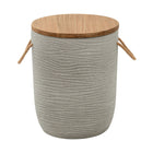 Zuo - Biban Table d’appoint - Naturel/Gris-Garantie limitée de 3 ans