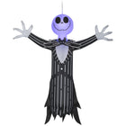 GEMMY - Jack Skellington gonflable à suspendre pour Halloween avec lumières clignotantes - 122 cm-S'accroche à votre toit ou à vos avant-toits
