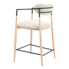 Zuo - Equinox Tabouret de comptoir - Oyster Gris/Naturel-7