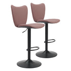 Zuo - Elevate Tabouret de bar - Brun - Ensemble de 2-Design ergonomique