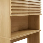 Modway - Render Par-dessus les toilettes Armoire de rangement de salle de bain in Chêne-Stratifié à grain de bois