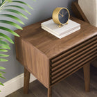 Modway - Render Table d’appoint, Noyer-Construction durable en panneaux de particules