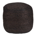 Zuo - Lillian Pouf - Noir-Pieds en jute tressé apportant texture naturelle et style artisanal