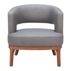 Zuo - Penryn Fauteuil d’appoint - Gris ardoise-Polyester doux et chaleureux