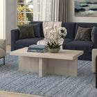 Hudson&Canal - Table basse rectangulaire Elna de 112 cm de largeur, , blanc aulne-Nettoyer avec un chiffon doux et sec, sans produits chimiques agressifs ni produits de nettoyage abrasifs